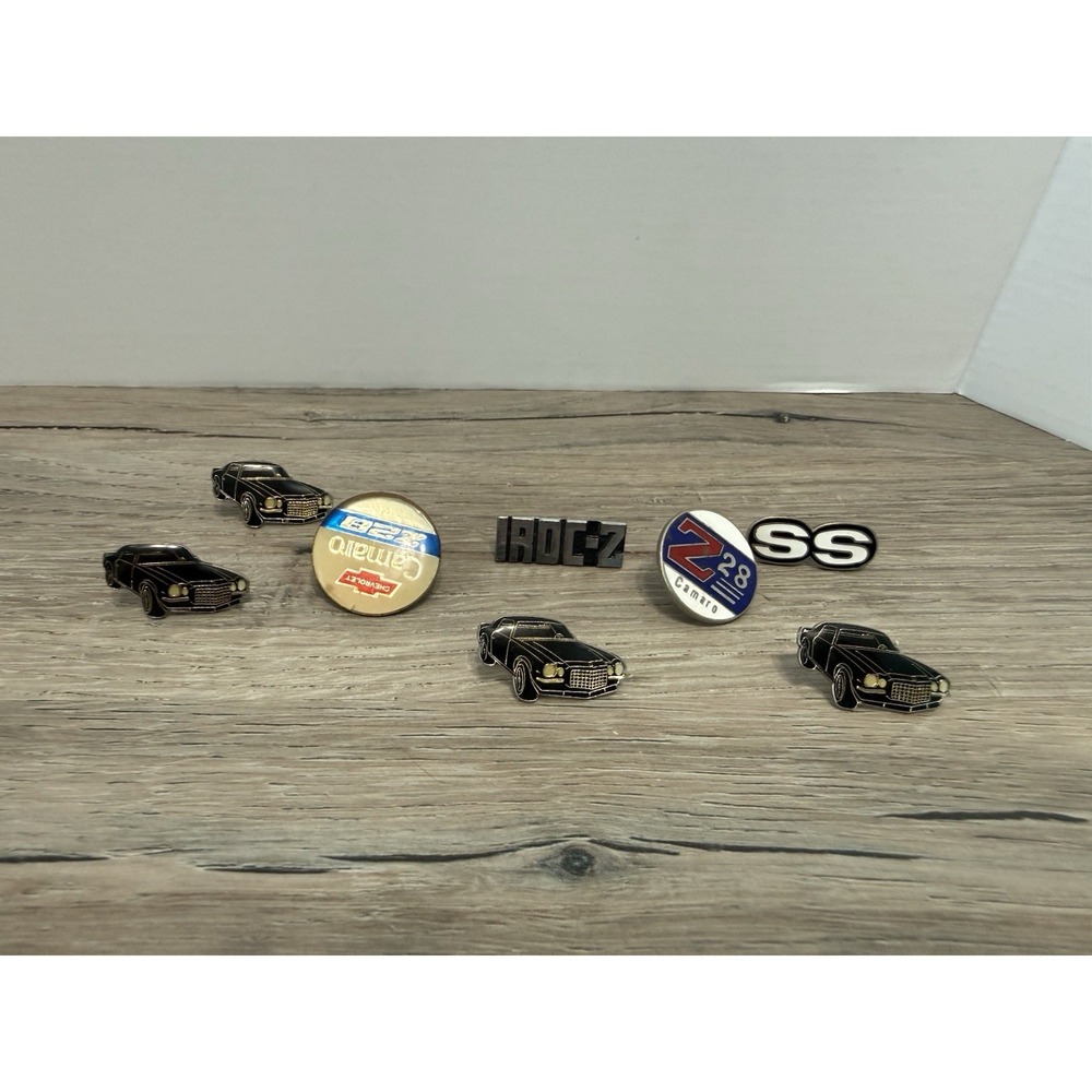 Vintage Chevy Chevrolet Camaro Lapel Hat Pin Lot Z/28 IROC-Z SS - No Backings